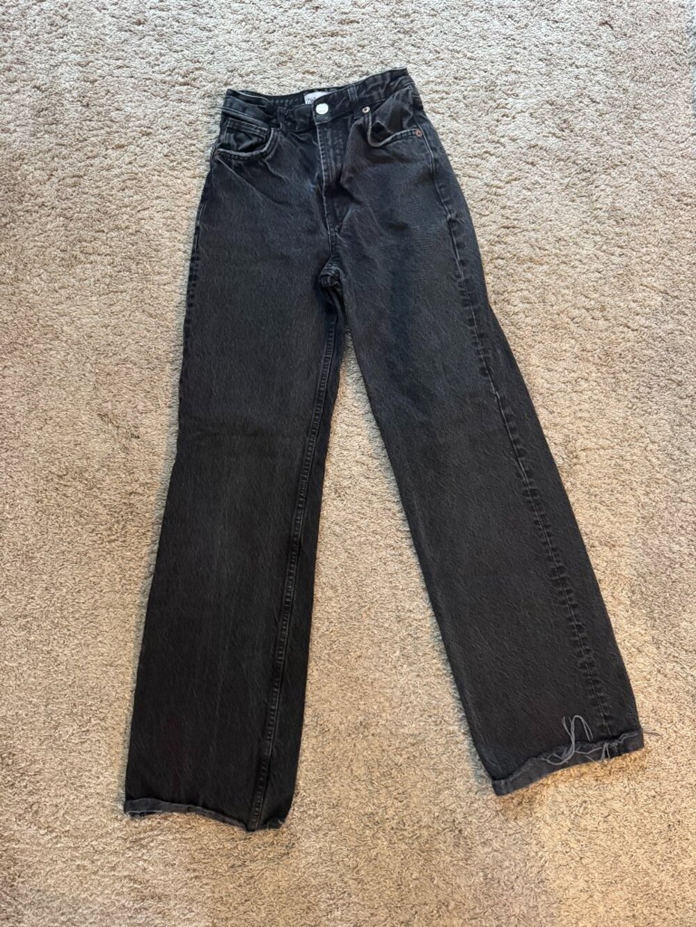 Zara Black Jeans High Rise